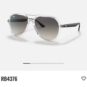 Ray-Ban Sunglasses - RB 4376 - Transparent Frames- Grey lenses